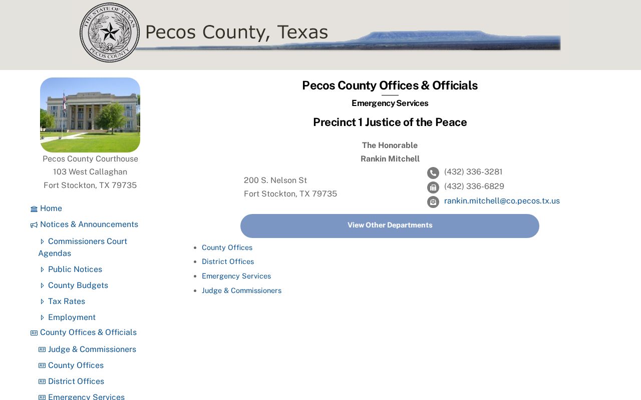 Pecos County justice court docket contact page